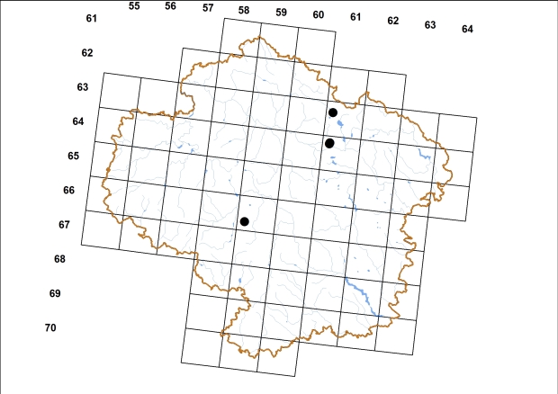 Mapa výskytu - plzák alpský - Arion obesoductus