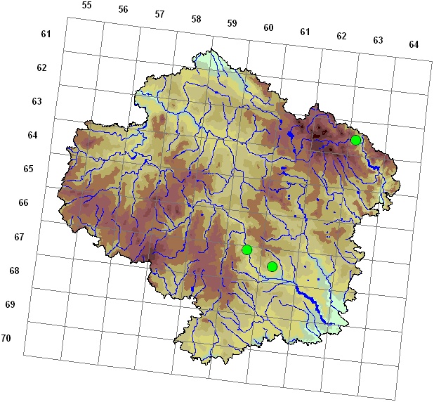 Mapa výskytu - děrkavka poduškovitá - Grimmia pulvinata