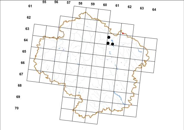 Mapa výskytu - srstnatka západní - Trochulus sericeus