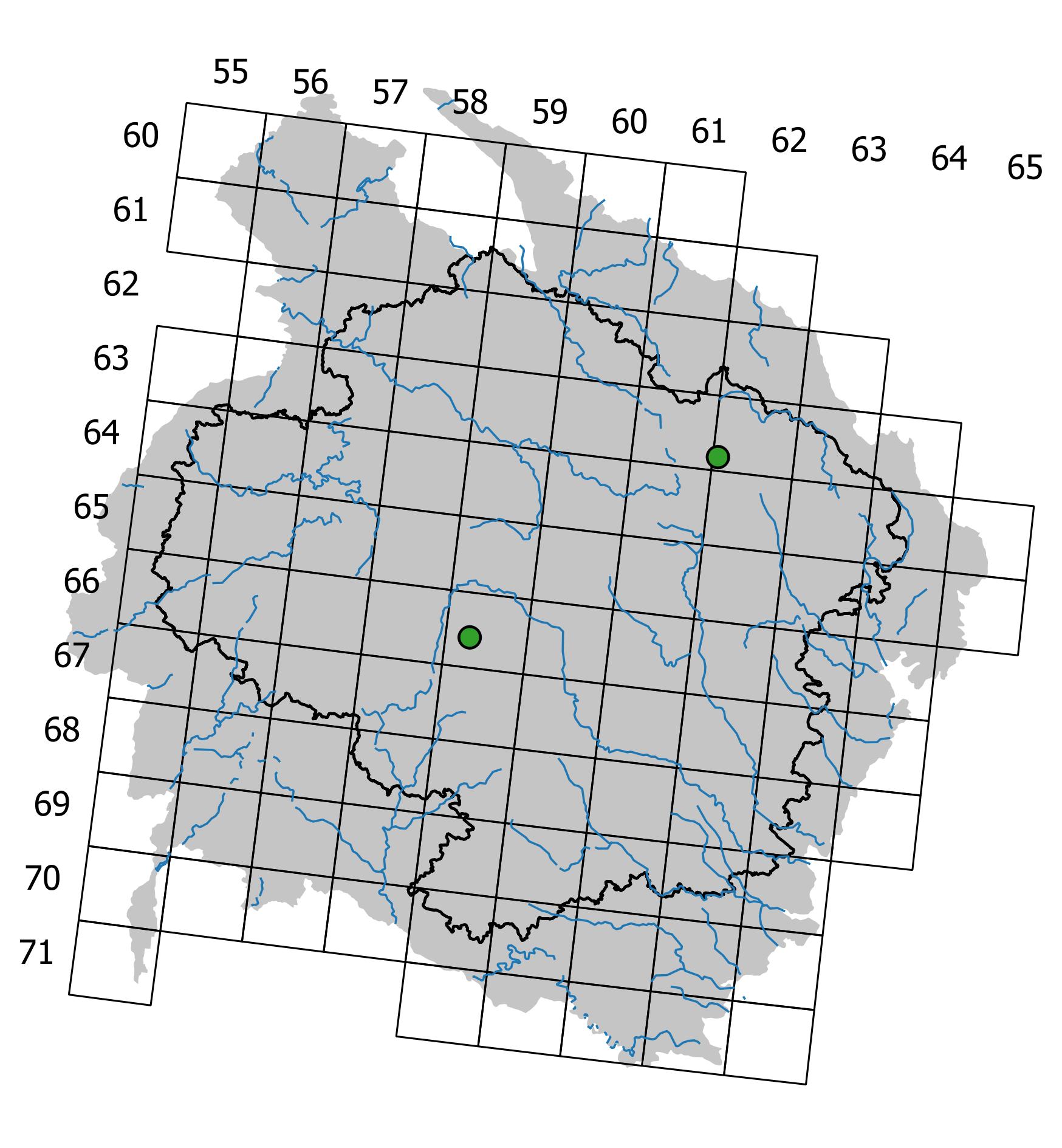 Mapa výskytu - bezžilka největší - Aneura maxima