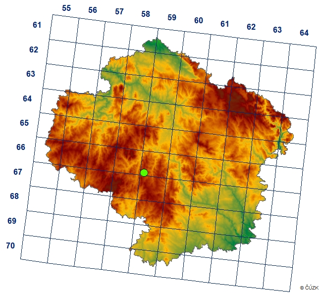 Mapa výskytu - kratěnka skvrnitá - Brachychochthonius rostratus