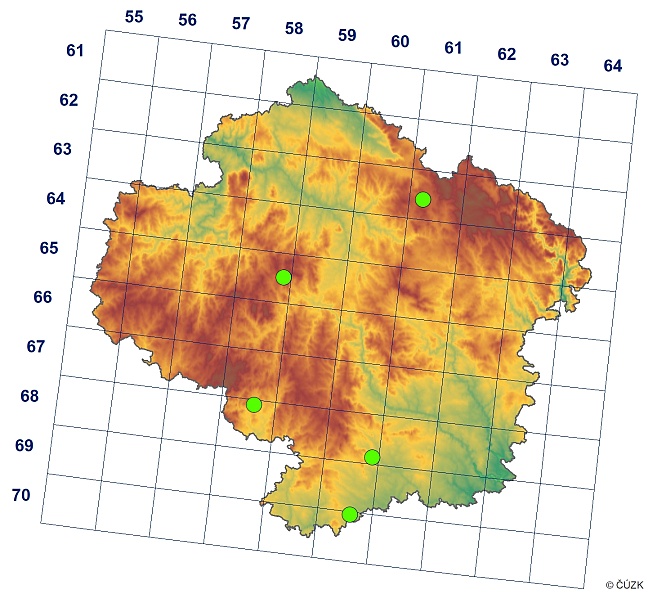 Mapa výskytu - poskok - Desoria violacea