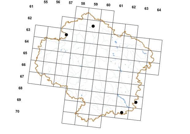 Mapa výskytu - písečník novozélandský - Potamopyrgus antipodarum