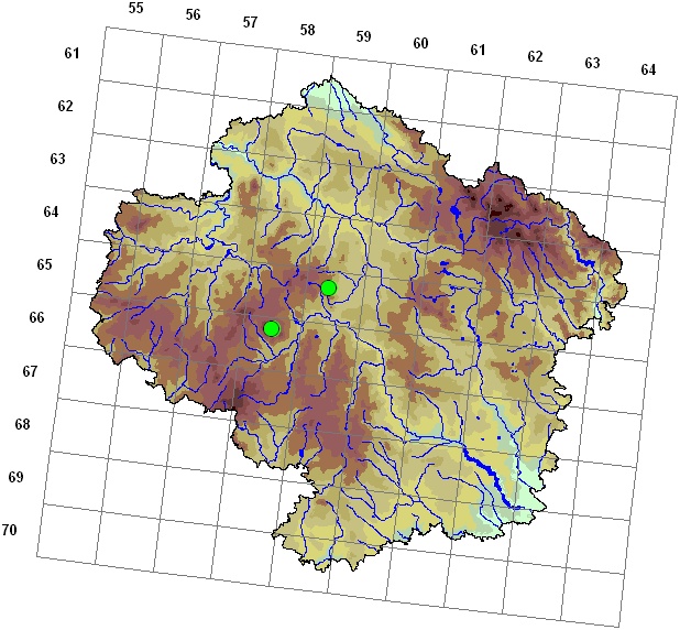 Mapa výskytu - kadeřavec Bruchův - Ulota bruchii