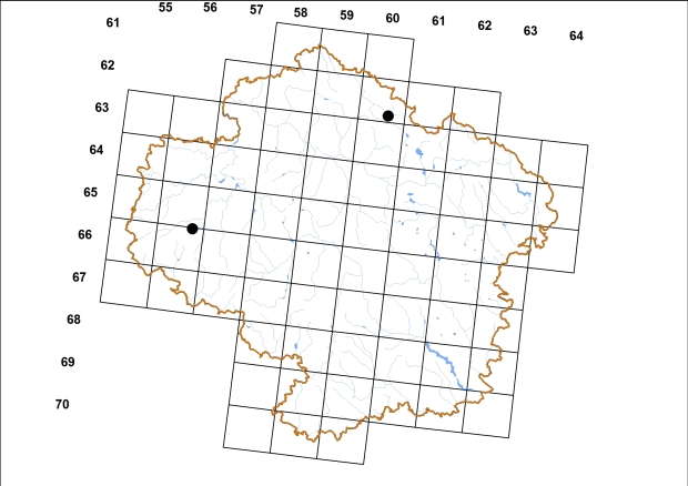 Mapa výskytu - vrkoč útlý - Vertigo angustior