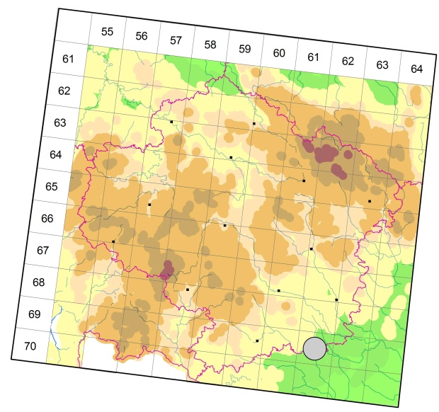 Mapa výskytu - hrbáč - Zabrus spinipes